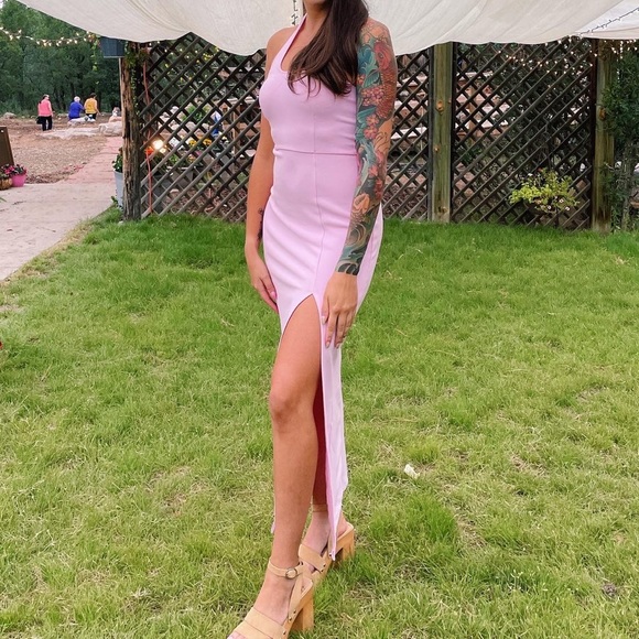 Abercrombie keyhole halter maxi dress - Picture 2 of 4